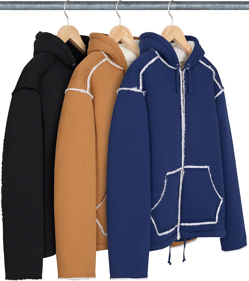 Faux Shearling Hooded Jacket view 15